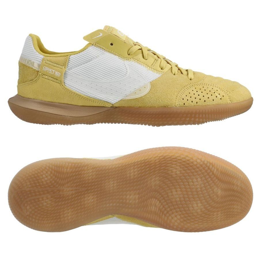 Nike Streetgato IC Small Sided - Gold/Weiß/Gum Light Brown von Nike