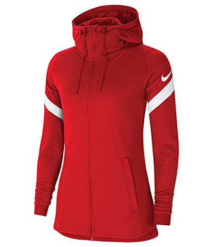 Nike Strike 21 Damenjacke, Damen, Mantelkleid, CW6098, Universelles Rot/Weiß/Weiß, M von Nike