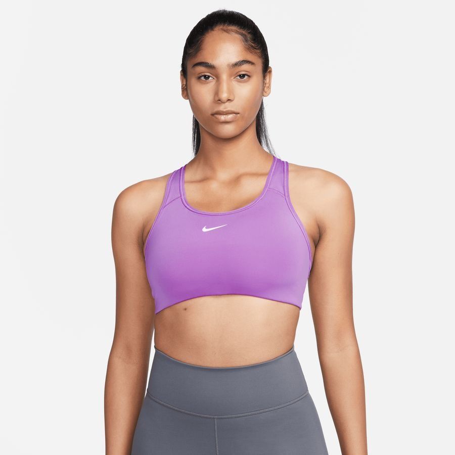 Nike Swoosh Sport BH - Pink/Weiß Damen von Nike