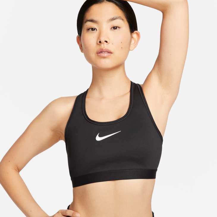 Nike Swoosh Sports Bra High Impact Schwarz XS / A-C Frau von Nike