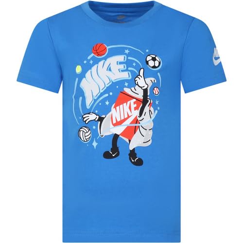 Nike T-Shirt Kinder Magic Boxy SS Tee 86L871, blau, 2-3 Jahre von Nike