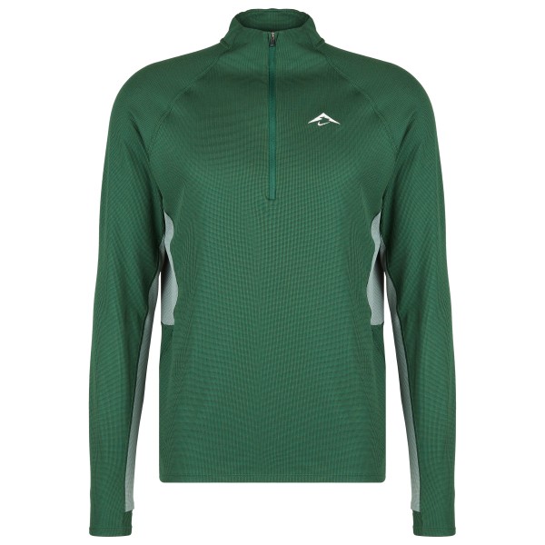 Nike - Trail Dri-Fit 1/2-Zip - Laufshirt Gr S grün von Nike