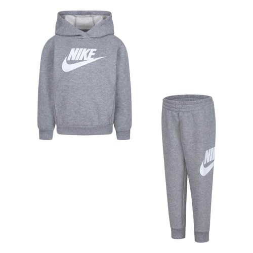 Nike Trainingsanzug für Kinder Club Fleece Grau Größe 3-4 A Code 86L135-042, grau/weiß, 3 Jahre von Nike