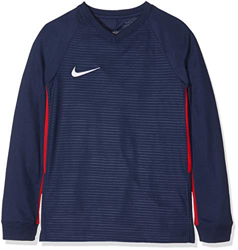 Nike Kinder Tiempo Premier Football Jersey Long Sleeved T-shirt, Blau (Blue 410), S von Nike
