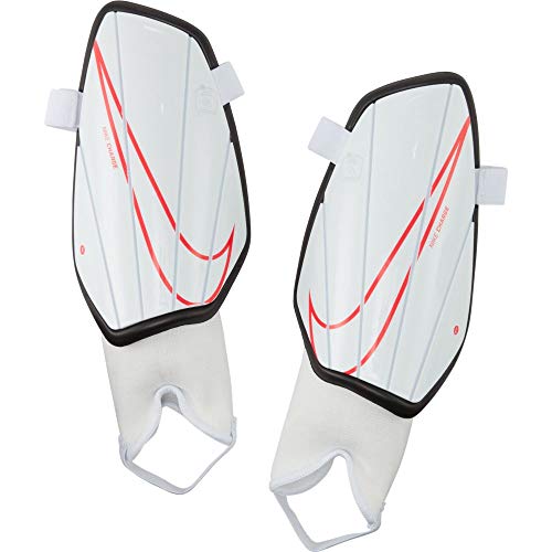 Nike Unisex-Adult Charge Fußball-Schienbeinschoner, White/White/Laser Crimson, S von Nike