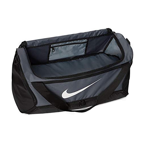 Nike Unisex-Adult Nk Brsla M Duff-9.0 Sporttasche, Flint Grey/Black/White, 61 cm von Nike