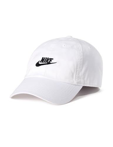 Nike Unisex Club Cb FUT WSH L Baseballkappe, White/Black, L/XL von Nike