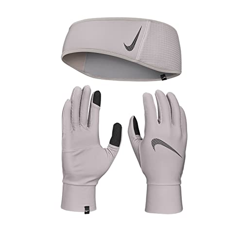 Nike Unisex – Erwachsene Essential StirnBND/Handschuh, Silver-Lilac, XS/S von Nike
