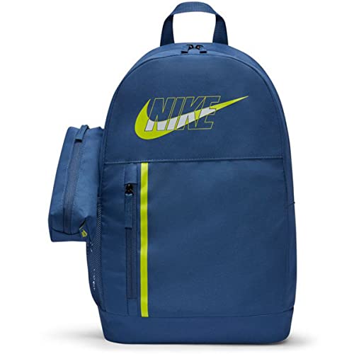 Nike Unisex Kids Backpack Elemental, Mystic Navy/Mystic Navy/Atomic Green, DO6737-410, 20L von Nike