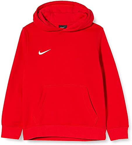 Nike Unisex Kinder Kapuzenpullover Team Club, Rot (University Red/football White), L von Nike
