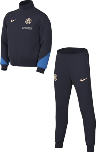 Nike Unisex Kinder Trainingsanzug Chelsea Dri-Fit Strike Trk Suit K, Obsidian/Lt Photo Blue/Guava Ice, FN9972-452, XL von Nike