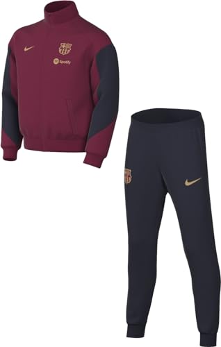 Nike Unisex Kinder Trainingsanzug Fcb Y Nk Df Strk Trk Suit K, Noble Red/Deep Royal Blue/Club Gold, FJ5537-620, S von Nike