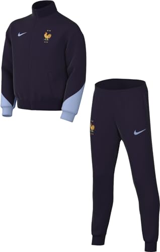 Nike Unisex Kinder Trainingsanzug France Dri-Fit Strike Trk Suit K, Blackened Blue/Cobalt Bliss/Cobalt Bliss, FJ3072-498, XL von Nike