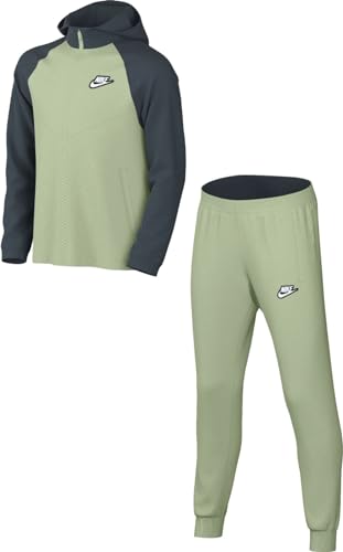 Nike Unisex Kinder Trainingsanzug K Nsw Tracksuit Poly Hd Fz Lbr, Honeydew/Deep Jungle/White, FD3072-328, XS von Nike