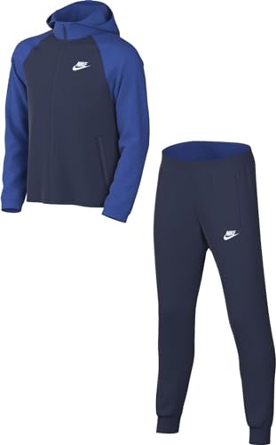 Nike Unisex Kinder K Nsw Tracksuit Poly Hd Fz Lbr Trainingsanzug, Marine - Blau, 14-15 Jahre EU von Nike