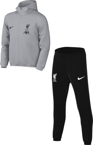 Nike Unisex Kinder Trainingsanzug Lfc Lk Nk Df Strk Hd Trk Suit, Wolf Grey/Black/Black, FJ7111-013, S von Nike