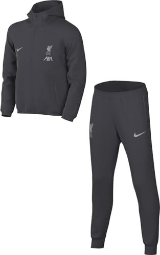 Nike Unisex Kinder Trainingsanzug Lfc Y Nk Df Strk Hd Trk Suit K, Anthracite/Wolf Grey, FQ4122-061, L von Nike