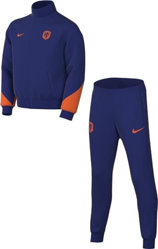 Nike Unisex Kinder Trainingsanzug Netherlands Dri-Fit Strike Trk Suit K, Deep Royal Blue/Safety Orange, FJ3068-455, L von Nike