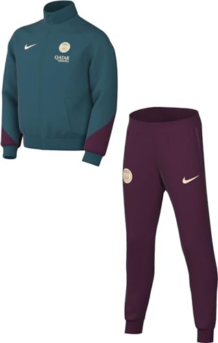 Nike Unisex Kinder Trainingsanzug Paris Saint-Germain Dri-Fit Strike Trk Suit K, Geode Teal/Bordeaux/Guava Ice, FN9979-382, XS von Nike