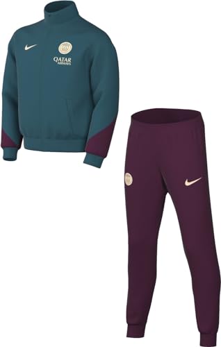 Nike Unisex Kinder Trainingsanzug Paris Saint-Germain Dri-Fit Strike Trk Suit K, Geode Teal/Bordeaux/Guava Ice, FN9991-382, M von Nike
