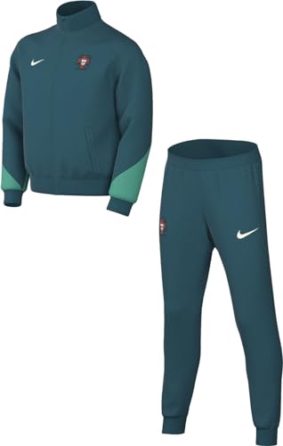 Nike Unisex Kinder Trainingsanzug Portugal Dri-Fit Strike Trk Suit K, Geode Teal/Kinetic Green/Geode Teal/Sail, FJ3067-381, L von Nike