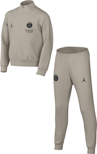 Nike Unisex Kinder Trainingsanzug Psg Y Nk Df Strk Trk Suit W 3R, Stone/Stone/Black, DZ0950-231, S von Nike