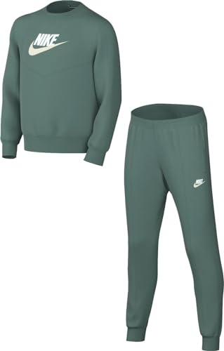 Nike Unisex Kinder Trainingsanzug Sportswear Tracksuit Poly Crew Hbr, Bicoastal/White/White, FD3090-361, L von Nike