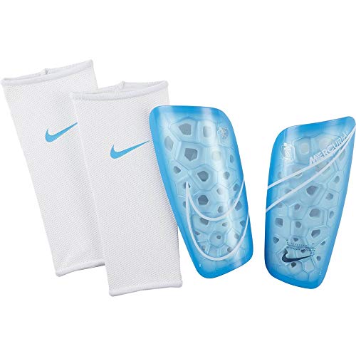 Nike Unisex Nk Merc Lt Grd Shin Guards, Blue Hero/White/Blue Hero, XL von Nike