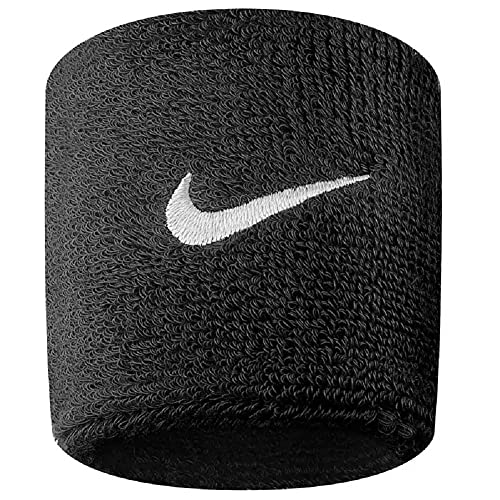 Nike Swoosh Armbänder (EIN Paar) – Schwarz/Weiß, Einheitsgröße von Nike