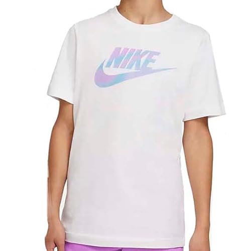 Nike Unisex-T-Shirt für Kinder und Jungen, Weiß, L von Nike