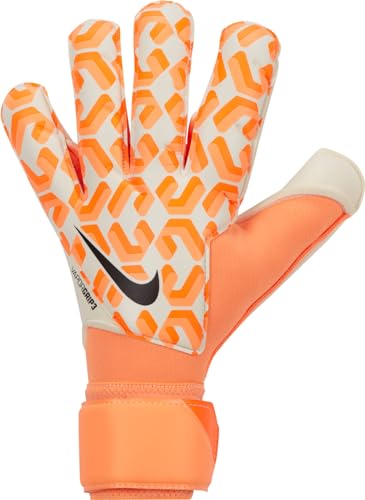 Nike Unisex Torwarthandschuhe Vapor Grip3 Goalkeeper Gloves, White/Atomic Orange/Black, FJ5961-100, 12 von Nike
