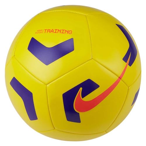 Nike Unisex Trainingsfußball Pitch Training, Yellow/Violet/Bright Crimson, CU8034-720, 3 von Nike