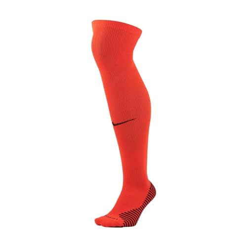 Nike Unisex U Nk Matchfit Knee High - Team 20 Socks, Bright Crimson / Bright Crimson (Black), XL EU von Nike