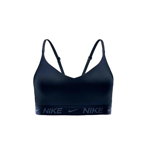 Nike Damen DriFit Indy Light Support Sport-BH, Armory Navy, XS von Nike