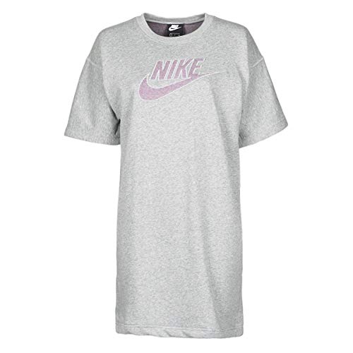 Nike W NSW Dress Ft M2z Damen Kleid XS Dk Grey Heather/Multi Color von Nike