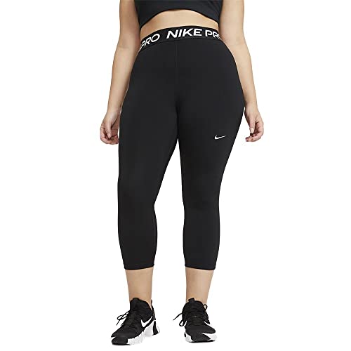 Nike Damen 365 Crop Leggings, Black/White, XL EU von Nike