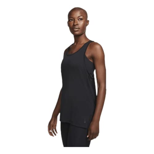 Nike Damen Yoga Layer T-Shirt, Black/Dk Smoke Grey, XS von Nike