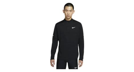 nike dri fit element langarmshirt mit 1 2 reisverschluss schwarz von Nike