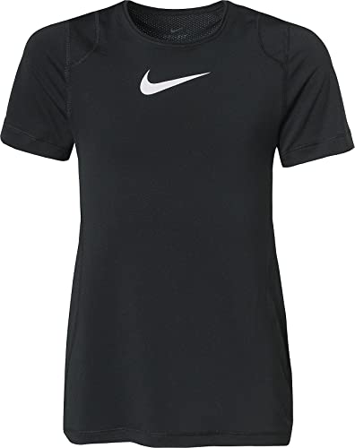 Nike mädchen G Np Top T shirt, Black - White, XS EU von Nike