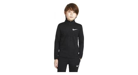 nike sport langarmshirt mit 1 2 reisverschluss jungen schwarz von Nike
