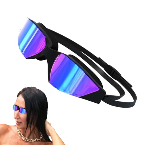 Niktule Schwimmbrille für Erwachsene, Männer und Frauen, UV-Schutz-Schwimmbrille,Clear Vision Anti-Fog-Schwimmbrille | Schwimmbrille mit UV-Schutz, verstellbar für ein angenehmes Schwimmerlebnis von Niktule