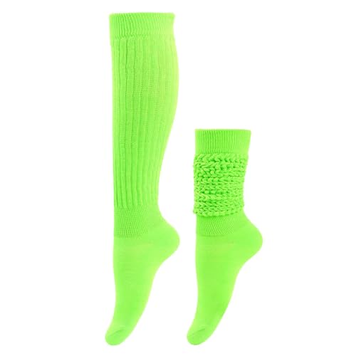 Nilioyul 2er Pack Slouch Socken aus Polyester, atmungsaktiv und schweißabsorbierend, langlebig, elastisch, wärmend, atmungsaktiver Stoff mit Elastizität, Grün von Nilioyul