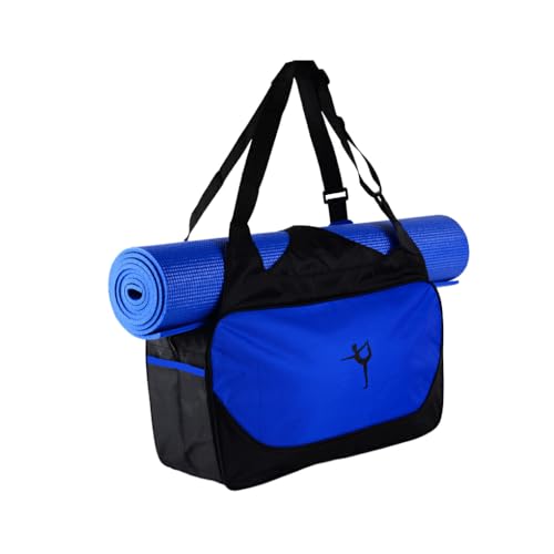 Nilioyul Leicht zu tragende Yogamatten Tasche, Robustes und langlebiges Oxford Gewebe, große Kapazität, Yoga Sporttaschen, Sporttasche, breite Anwendung, Dunkelblau von Nilioyul