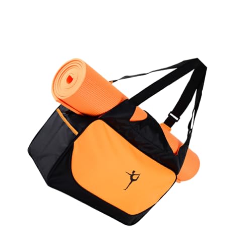Nilioyul Leicht zu tragende Yogamatten Tasche, Robustes und langlebiges Oxford Gewebe, große Kapazität, Yoga Sporttaschen, Sporttasche, breite Anwendung, orange Farbe von Nilioyul