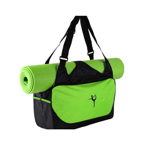Nilioyul Leicht zu tragende Yogamatten Tasche, robustes und langlebiges Oxford Gewebe, große Kapazität, Yoga Sporttaschen, Sporttasche, breite Anwendung, Grün von Nilioyul