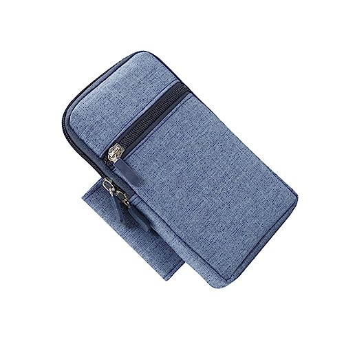 Nilioyul Versteckte Hüfttasche für Mobiltelefone – leicht zugänglich und langlebig. Hüfttasche für Mobiltelefone, Hüfttasche für Tasche, leicht zugänglich, verstellbar, Blau, Universal 6.3 Zoll von Nilioyul