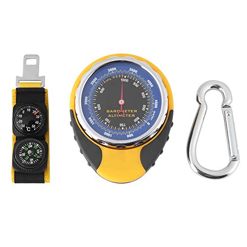 Nimomo Digitaler Mini-Kompass, tragbar, 4-in-1-Navigationskompass, Höhenmesser, Thermometer, Barometer für Outdoor-Camping, Wandern, Klettern von Nimomo