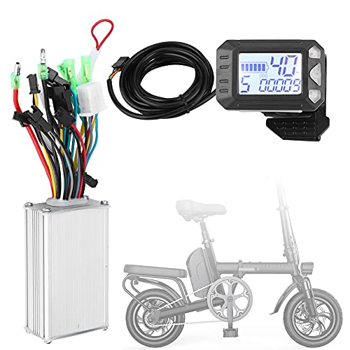 Nimomo Elektromotor-Controller, bürstenloses E-Bike-Controller-Kit mit wasserdichtem LCD-Anzeigefeld für Elektro-Fahrrad-Roller (350 W, 36 V) von Nimomo