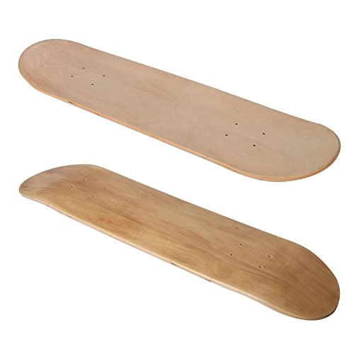 Skate-Deck 2er-Pack Blank Skateboard Decks Ahorn Skateboard Decks Maple Wood 7-lagiges hochelastisches Long Board Panel 31 "X8 von Nisorpa