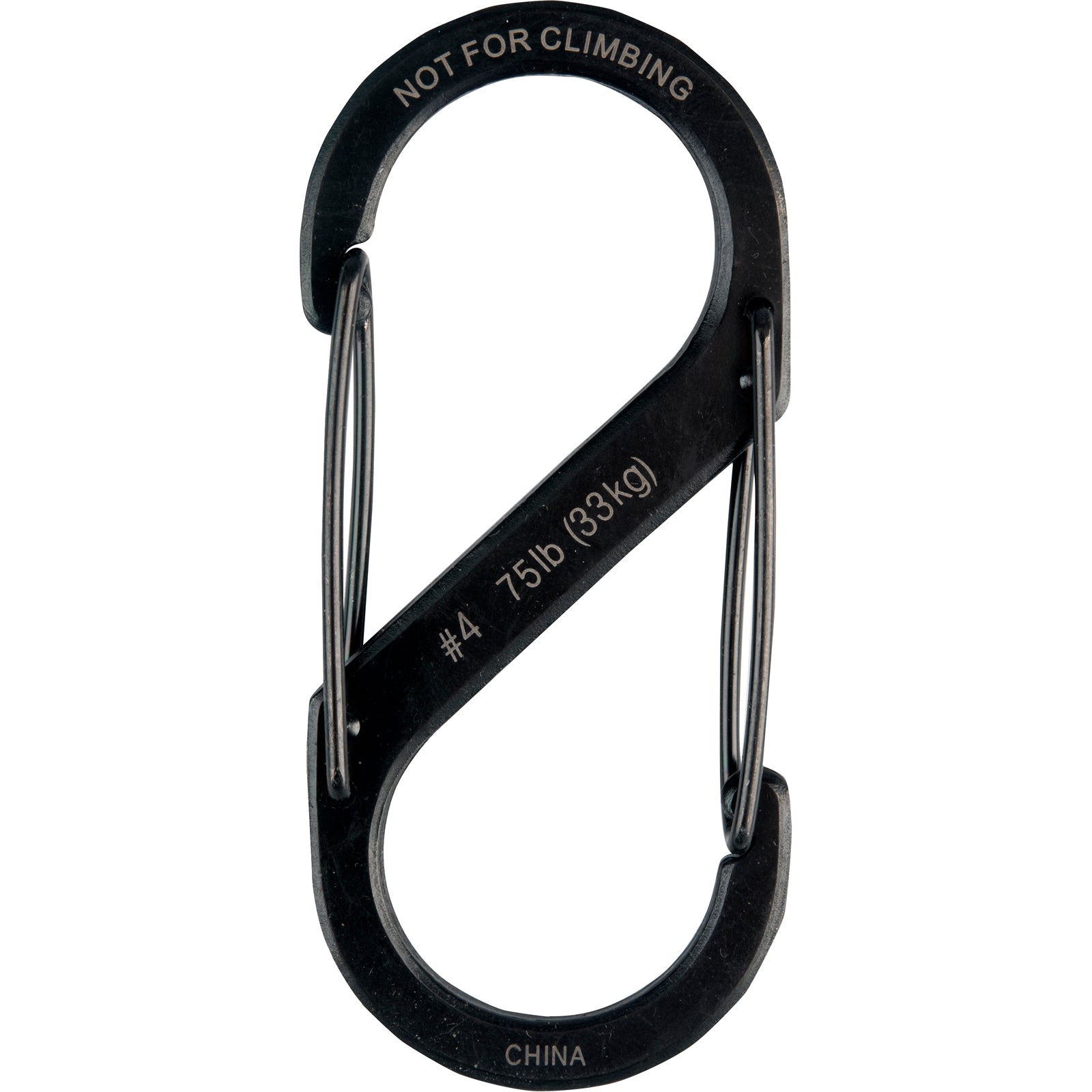 NITE IZE S-Biner Mini Doppelkarabiner Schnapp Haken Karabiner Schlüssel Anhänger-schwarz / Größe 4 von Nite Ize